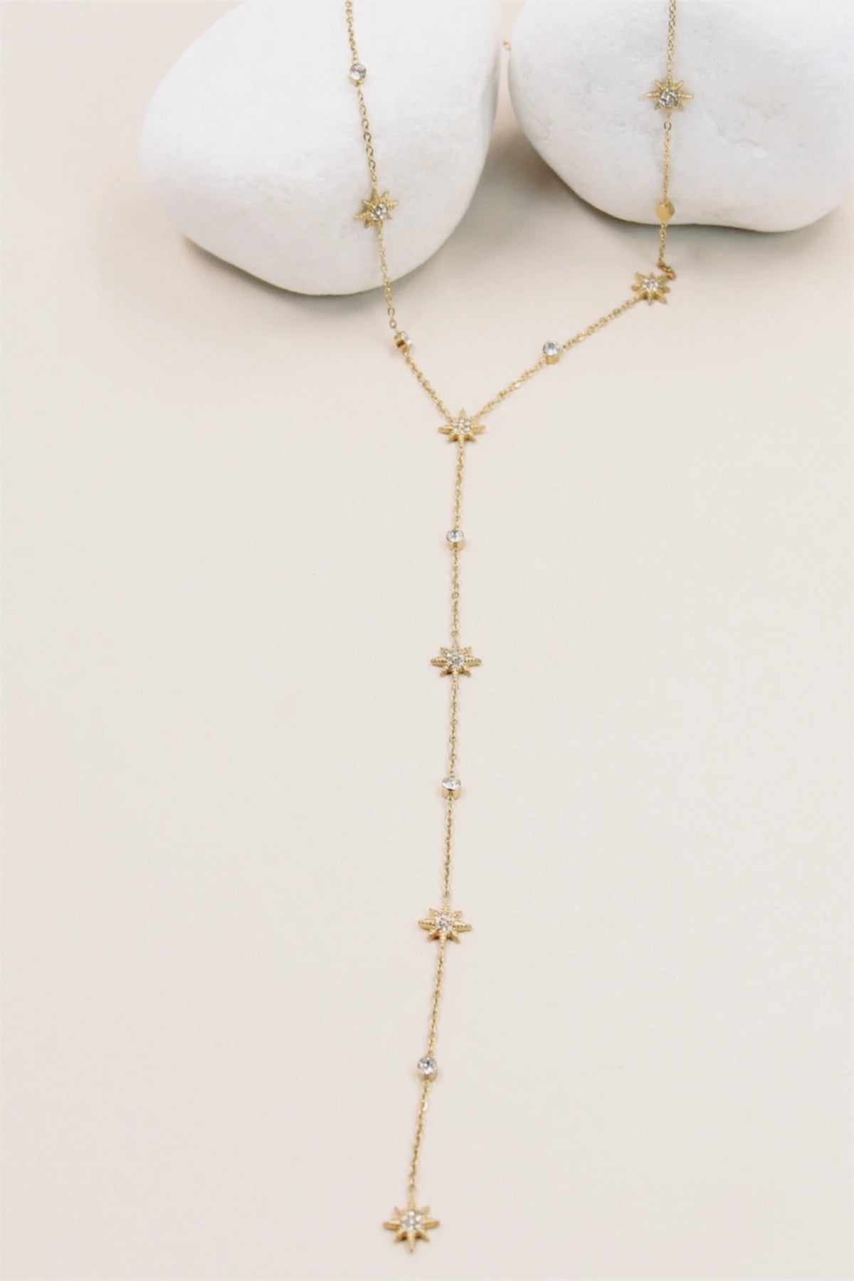 Collier long en Y