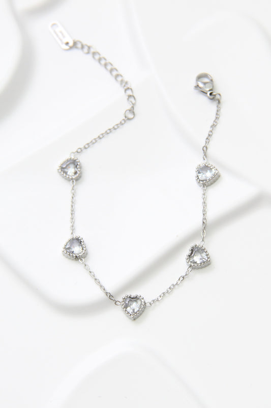 Bracelet doré cœurs