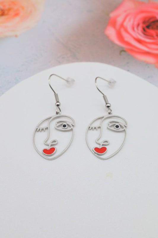 Boucles d’oreilles art abstrait