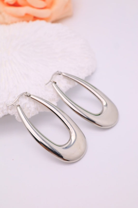 Boucle d’oreille en acier inoxydable